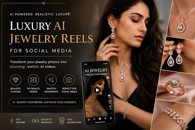 create luxury ai jewelry reels for social media
