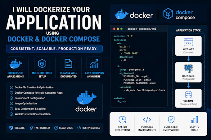dockerize your application using docker compose