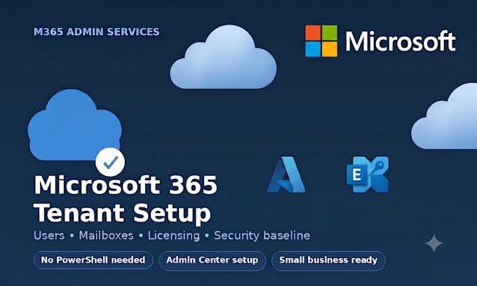 set up your microsoft 365 tenant, mailboxes, and users