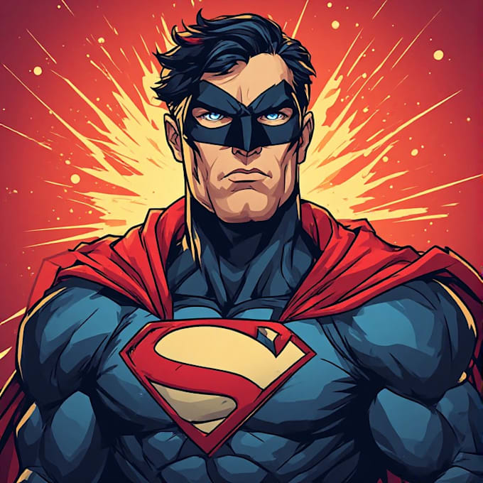 design an amazing superhero pop art