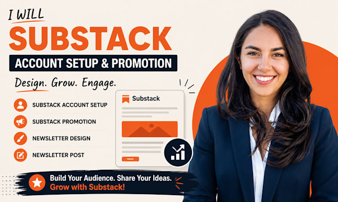 substack account setup substack promotion substack newsletter design and post