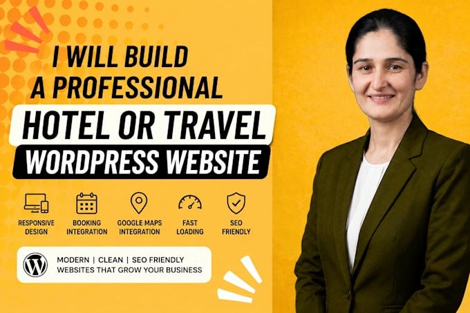 build a professional hotel or travel wordpress website