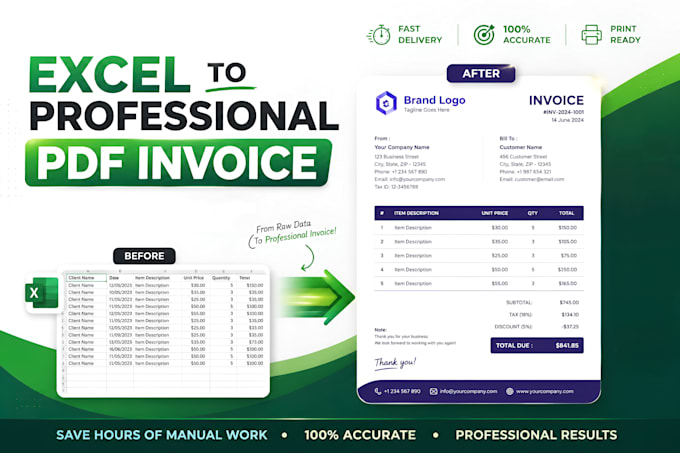 generate thousands of personalized invoices for you