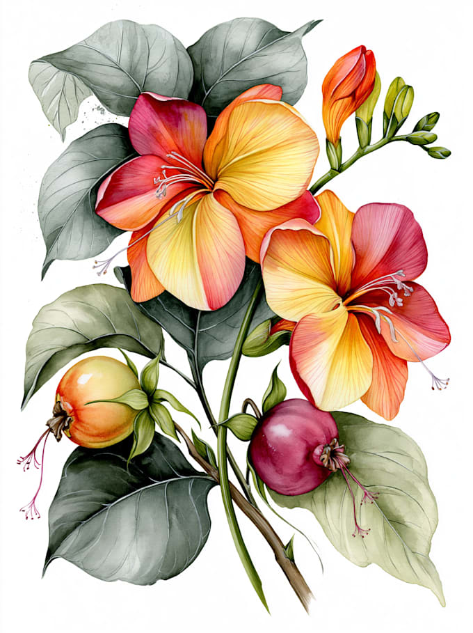 draw a botanical illustration