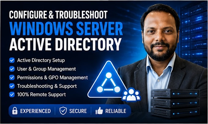 configure and troubleshoot windows server active directory