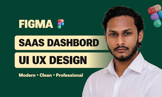 design modern saas dashboard and admin panel UI UX in figma