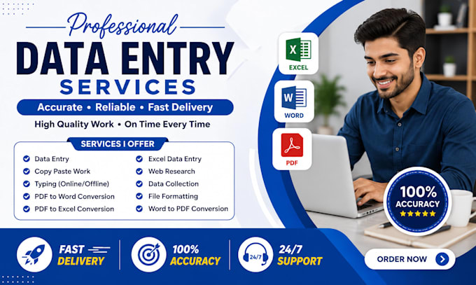 provide fast and accurate data entry services