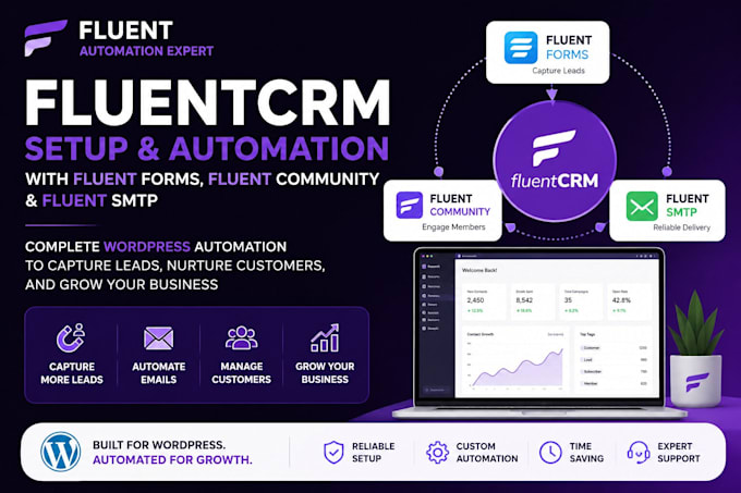 setup fluent crm email automation, fluent community, fluentcrm, fluent form smtp