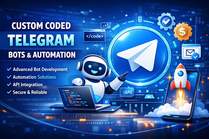 make a professional custom coded telegram