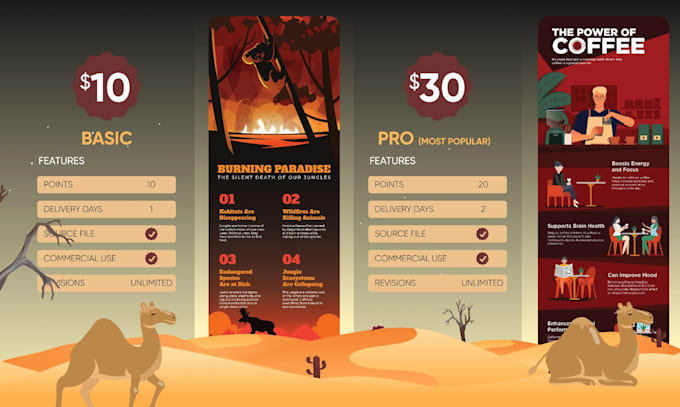 turn complex ideas into clear, modern infographic designs