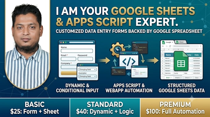 create a customized data entry web form backed by google sheets