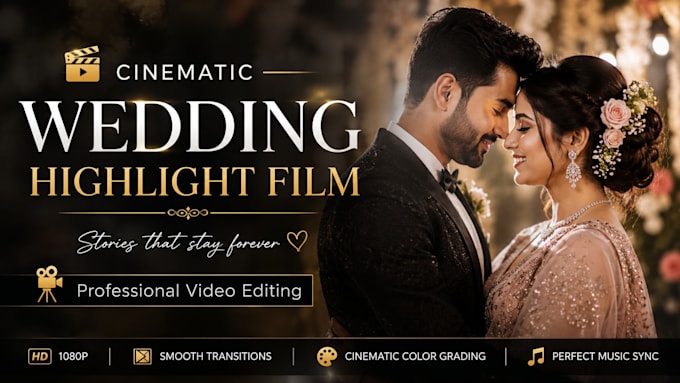edit wedding ceromony highlight videos