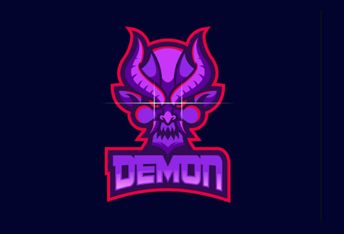 design high quality demon mascot sport logo