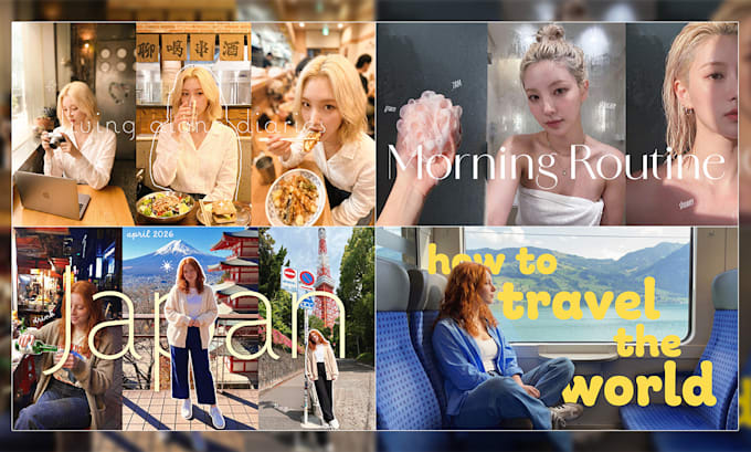 design aesthetic youtube thumbnails for lifestyle and vlog