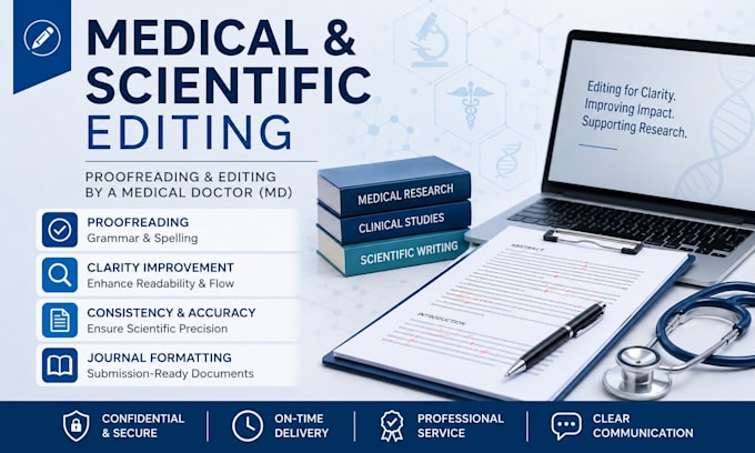 proofread and edit medical and scientific manuscripts