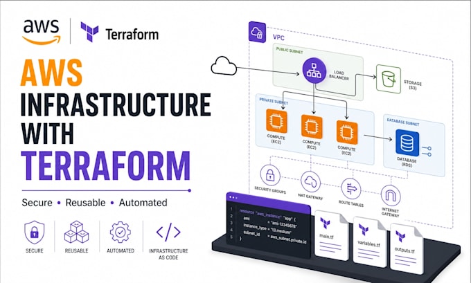 build secure AWS infrastructure with terraform