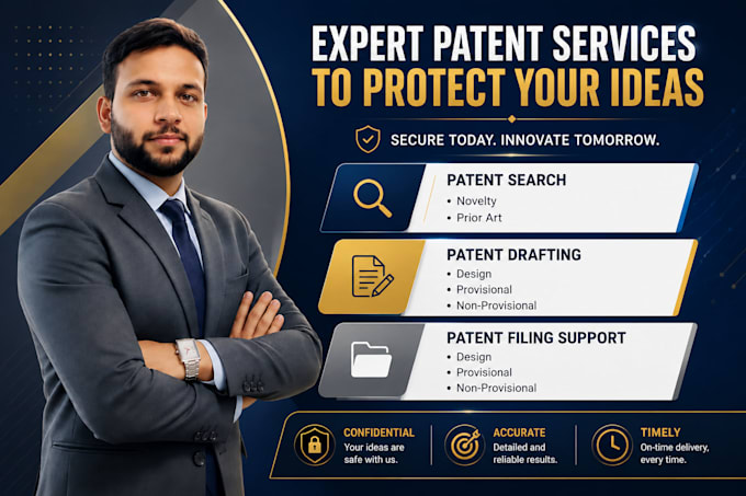 do patent search, drafting and patent filing