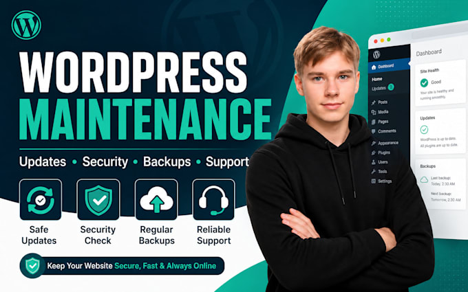 maintain update and secure your wordpress website