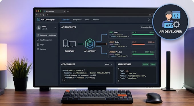 develop custom rest API integration for your web application