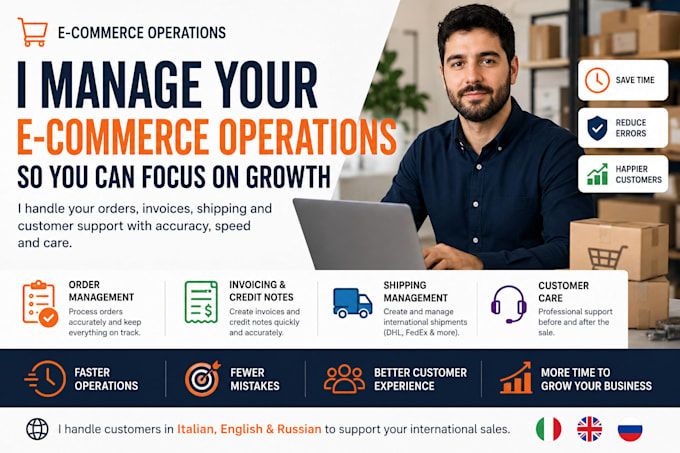 manage your ecommerce orders, shipping and customer support