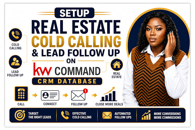 setup real estate cold calling and lead followup on kw command crm database