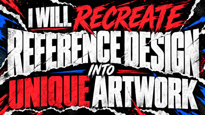 recreate your reference design into a unique custom artwork