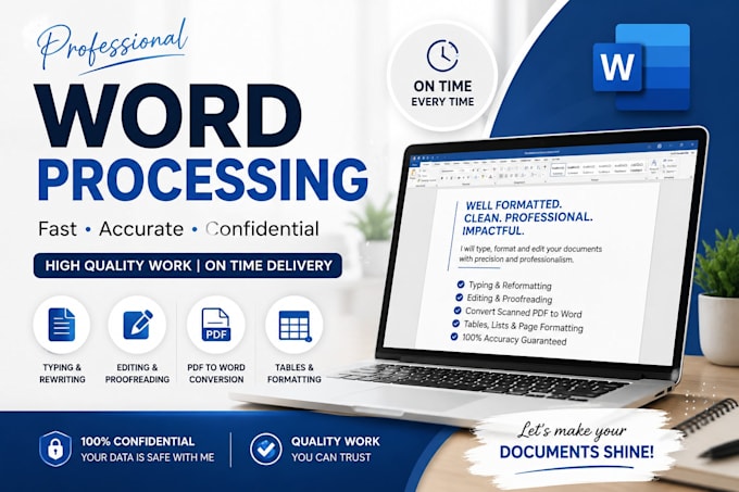 do microsoft word formatting, editing and document design