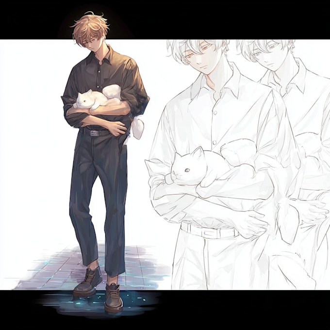 create a custom anime illustration