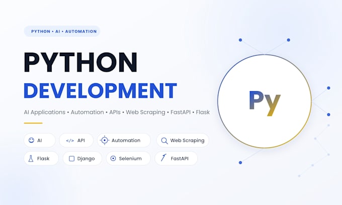 be your python developer for custom scripts, automation, ai apps, and API