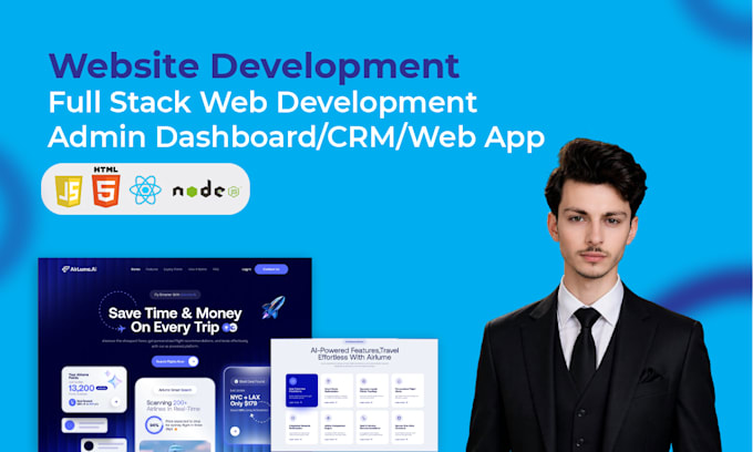 develop full stack website using PHP HTML CSS javascript