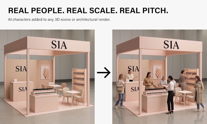 populate your cgi render with photoreal people and crowds