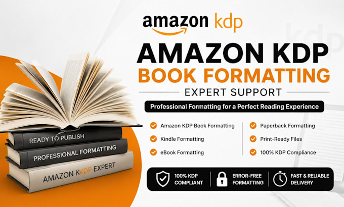 format, publish, and upload your book to amazon KDP