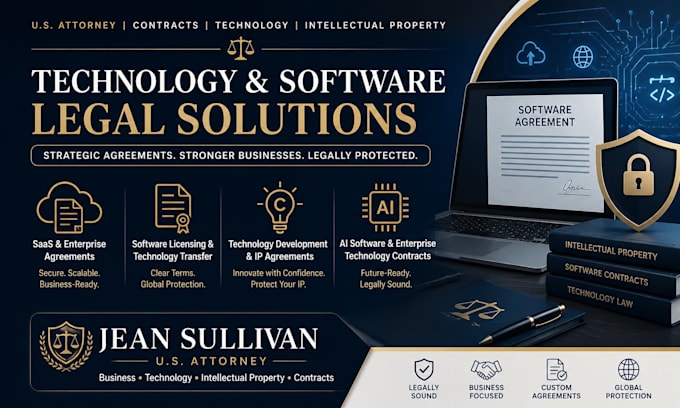 prepare software licensing and technology transfer agreements