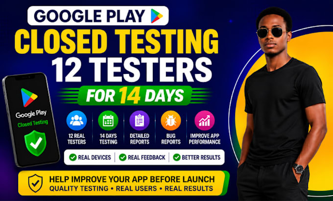 provide 20 real google play app testers bug report