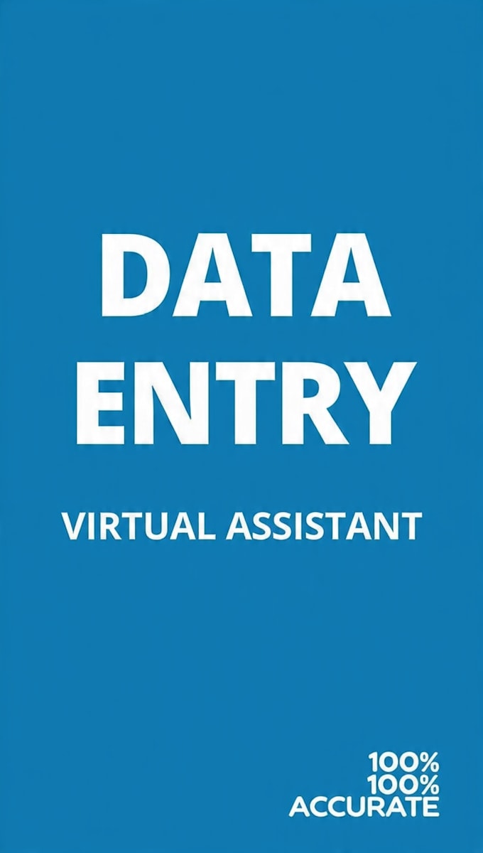 be your virtual assistant for data entry and web research