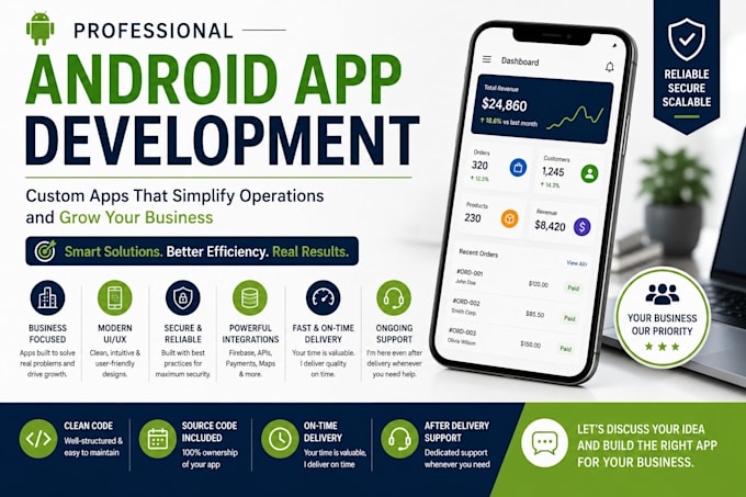develop a custom android app to automate your business
