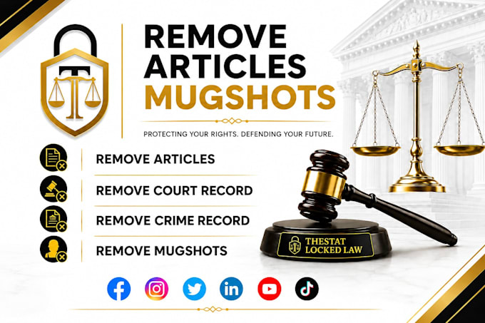 remove defamatory false articles mugshots erase bad news damaging content dmca