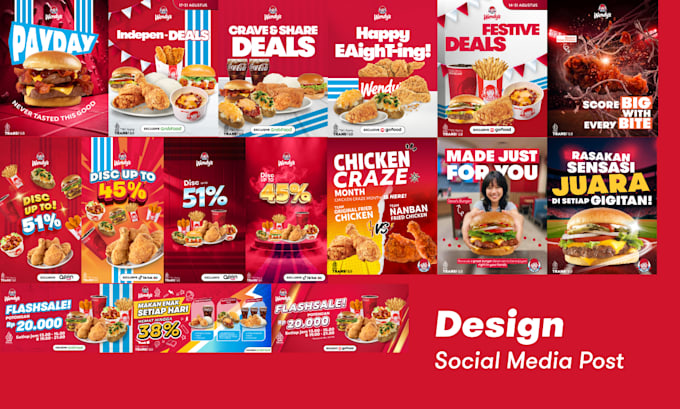 design creative social media posts, feeds and stories