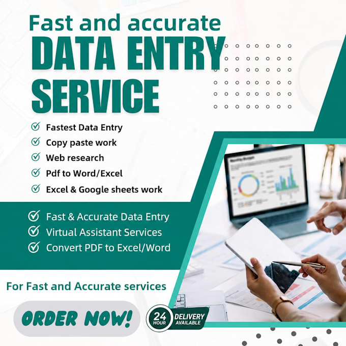 do expert data entry, copy paste, and pdf to excel conversion