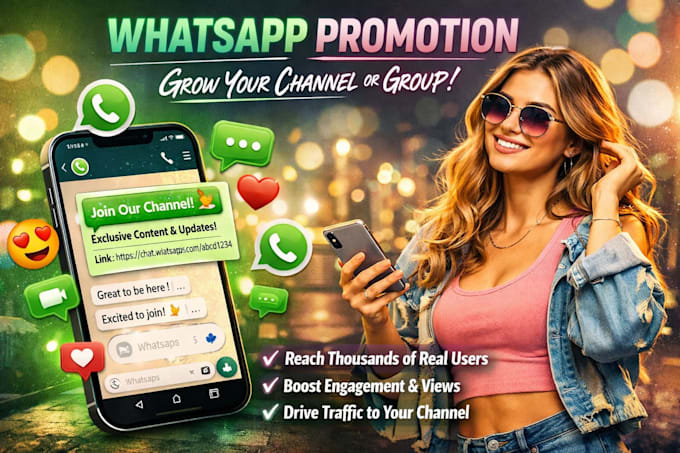 do targeted whatsapps promotion for your channel or group