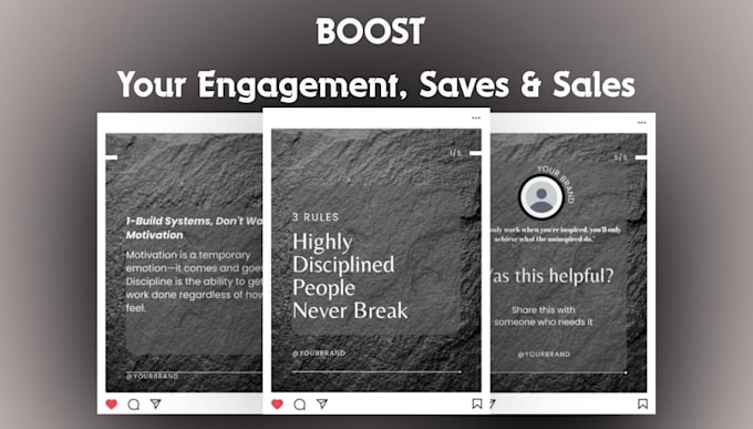 design educational instagram carousel
