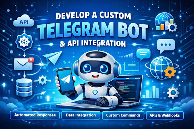 develop a custom telegram bot with python and API integration