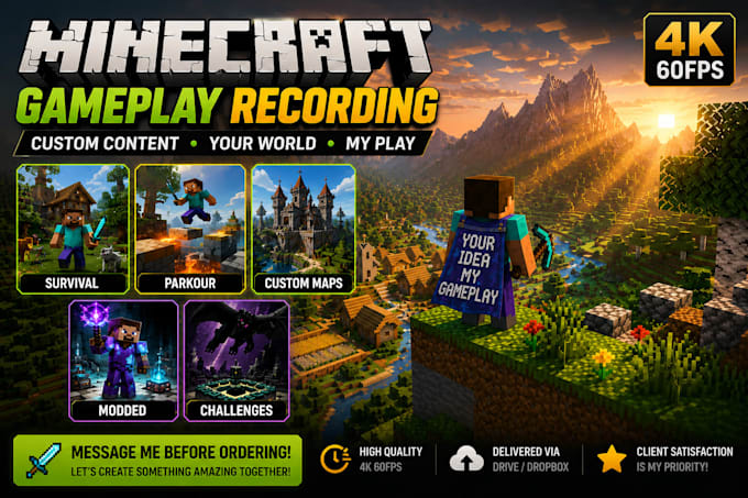 record monetizable minecraft gameplay videos for your youtube channel
