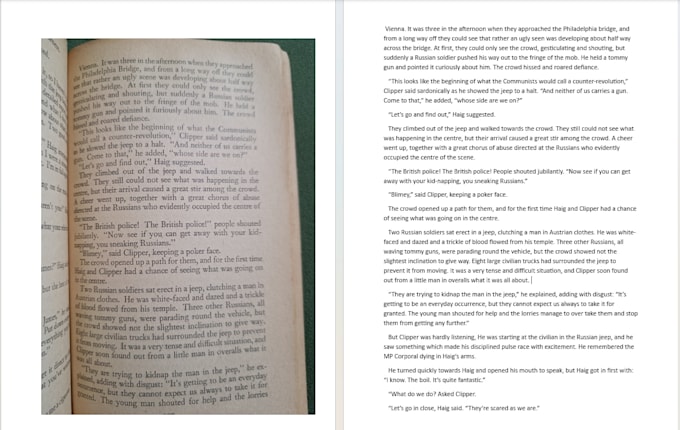 do accurate copy typing from PDF, images and notes