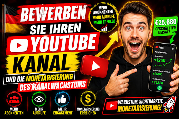 bewerben sie ihren youtube kanal und die