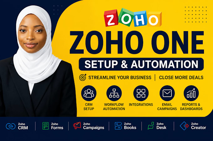 do zoho CRM setup zoho one automation and workflow integration