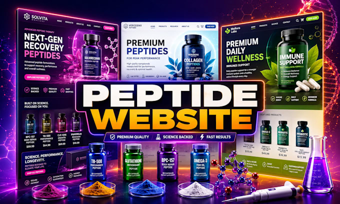 build, peptide website, research peptide, peptide store, supplement website