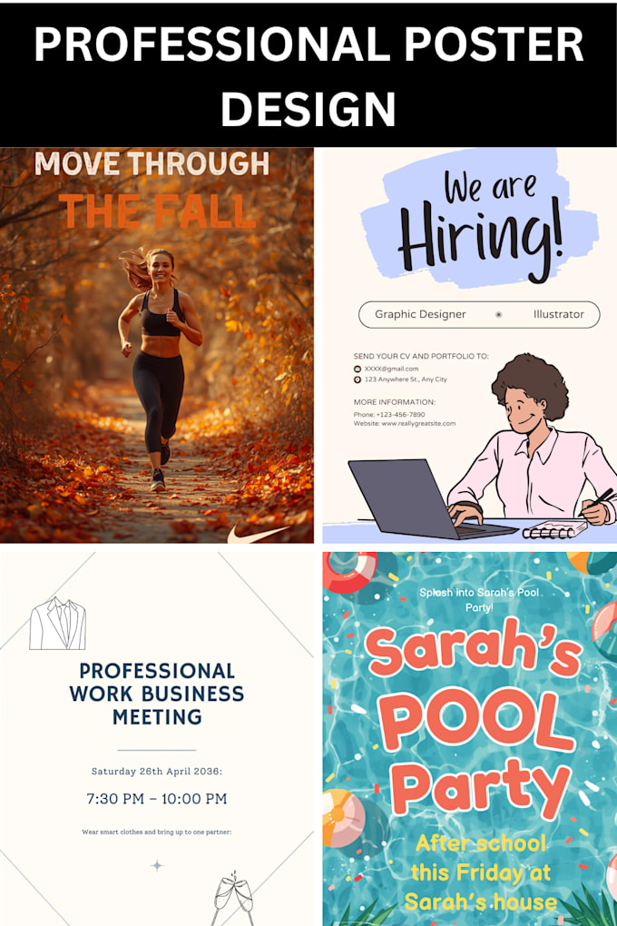 design a professional poster