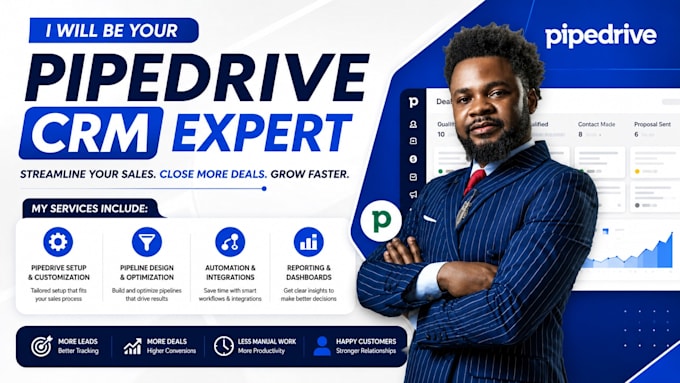 pipedrive CRM setup optimization automation integration expert