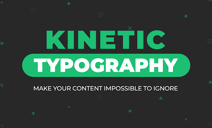 create kinetic typography and custom text animation video